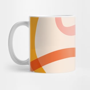 Boho Abstract Colorful Shapes Warm Colors Mug